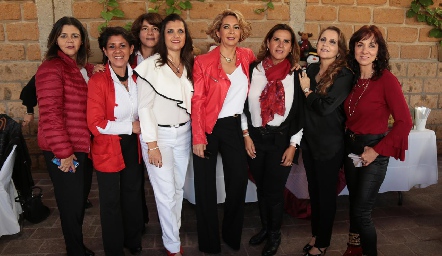 Paty Valadés, Marcela Castillo, Gabriela González, Sabrina Gaviño, Isabel Carrillo, Graciela Torres, Anabel Gaviño y Pituca Espinosa.