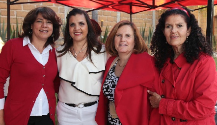  Luz Gabriela González, Sabrina Gaviño, María Elena Scanlan y Mary Gil.