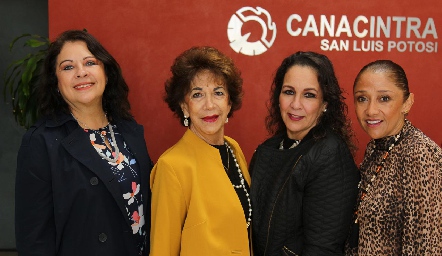  Silvia Esparza, Lucero Rosillo, Lila González y Marilú Lira.
