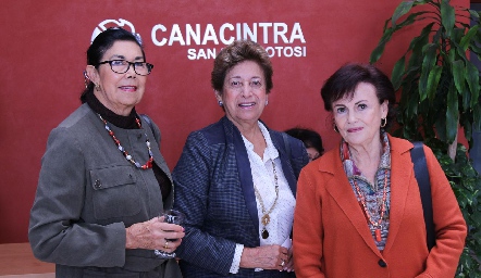 Lucy Compean, Marilú Lira y Licha de la Garza.