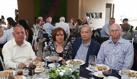  Alfredo Tovar, Bertha Acevedo, Benjamín Moncada y Joel Martínez.