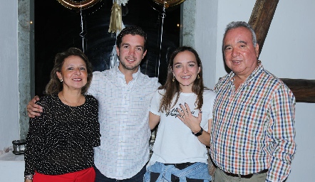  Elizabeth Rocha, Daniel Granados, María José Ramírez y Joel Ramírez.