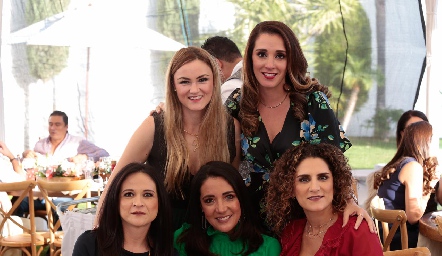  Luz Adriana Arellano, Judith Gómez, Ana María Ortiz, Malena Sánchez y Berenice Díaz Infante.