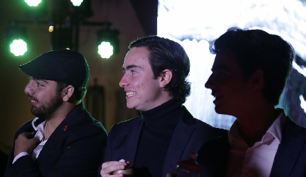  Juan Pablo Payán, Mateo Guerra y Manolo Martins.