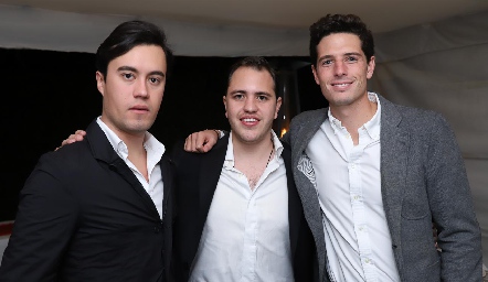  Daniel Estrada, Andrés de los Santos y Diego Jourdain.