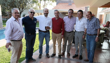  Agustín Rodríguez, Hilario Altamirano, Ricardo Estrada, Juan Bernardo Ávila, Guillermo Delgado, Óscar Hinojosa y José Dimas.