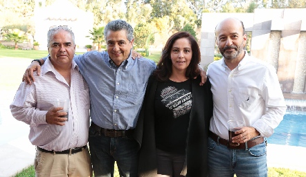  Agustín Rodríguez, José Luis Aguilar, Olga Lorena Castro y Ricardo Estrada.