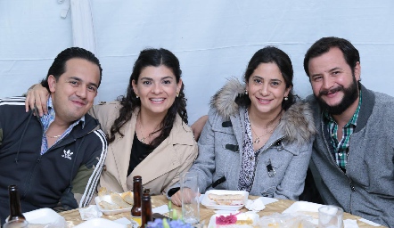  Rogelio Favela, Marijó Alfaro, Daniela Alfaro y Andrés Cifuentes.