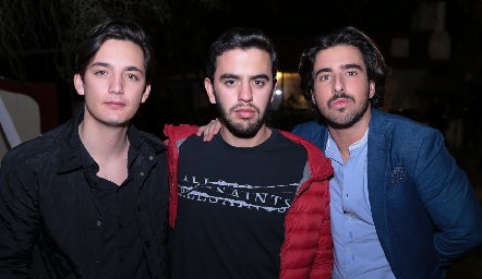 Sebastián Martínez, Diego Zepeda y Alejandro Navarro.