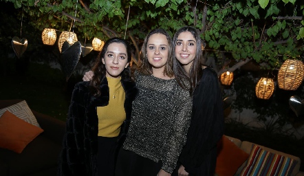  Paola Valadez, Alejandra Martínez y Andrea de la Torre.