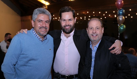 Rosendo Lorenzo, Marcelo del Pozo y Alejandro Cosío.