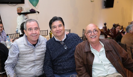 Juan Ortuño, José Torres y Fernando Valdes.