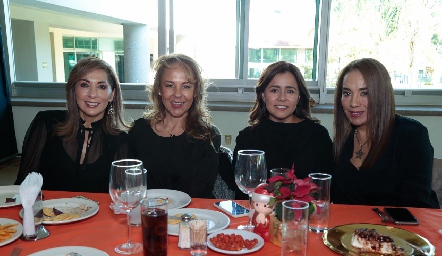  Silvia Tapia, Alma Durón, Laura Acosta y Lorena Herrera.