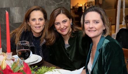  Paty Fernández, Rosa Mary Rosillo Valladares y Sofía Bárcena.
