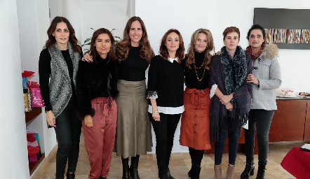  Claudia Artolózaga, Lorena Torres, Adriana Pedroza, Adriana Ocaña, Karina Vita, Claudia Hinojosa y Maricel Gutiérrez.