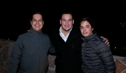  Charly Salas, Rodrigo Santos y José Lozano.