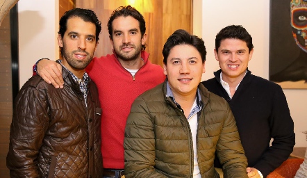  Alejandro Romo, Ricardo Torres, Alejandro Foyo y Víctor Paulín.