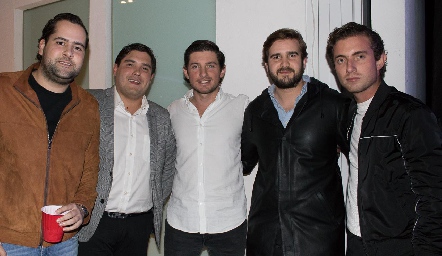  Andrés Mina, Jorge Stahl, Diego Cerecedo, Felipe Martín Alba y Marco Ciuffardi.