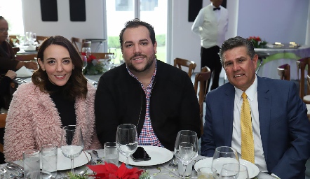  Fernanda, Bernardo González y Galo Galván.