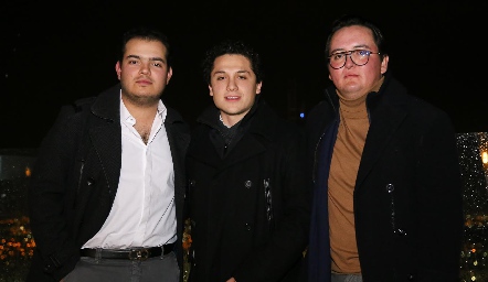  Mauricio Schekaibán, Humberto Saenz y Esteba Pruneda.