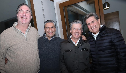 Andrés Bárcena, Juan Manuel Piñero, Jorge Gómez y Galo Galván.