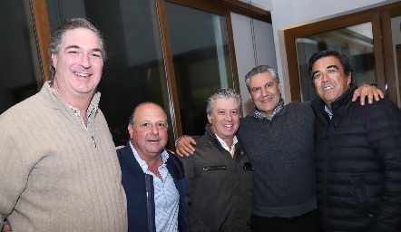  Andrés Bárcena, Che Hernández, Jorge Gómez, Juan Manuel Piñero y Gerardo Galván.