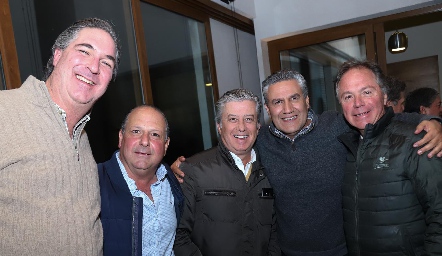  Andrés Bárcena, Che Hernández, Jorge Gómez, Juan Manuel Piñero y Jorge Meade.