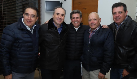 Oscar Villarreal, Alejandro Navarro, Galo Galván, Bernardo Meade y Carlos Malo.
