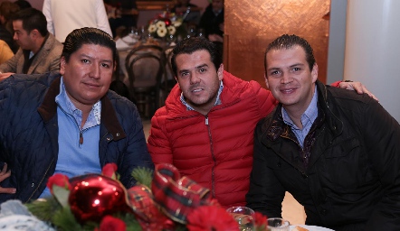  René Díaz, Jorge Torres y Mauricio Ruiz.