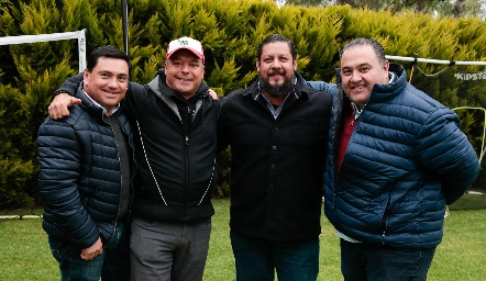  Javier Ramírez, Rafael Espinosa, Toño Montelongo y Gordo Alonso.