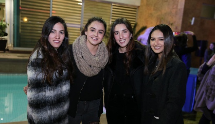 Claudia Díaz de León, Montse Bedolla, Valeria Alcalde y Cristina Rocha.