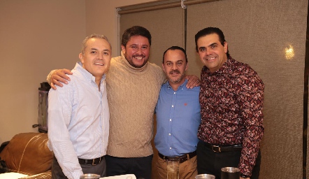  César Ortega, Ulises Pérez, Mariano González y Miguel Compean.