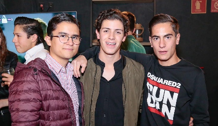  Andrés Bravo, Marcelo Castillo y Juan Azcona.