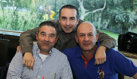  José Eduardo Maza, Alejandro Elizondo y Miguel Abud.