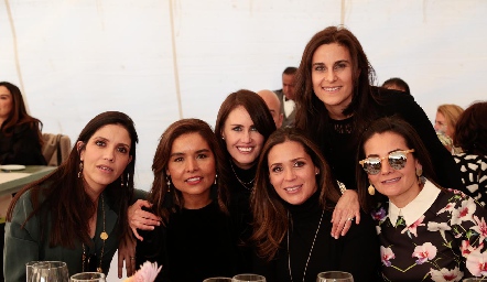 Ana Meade, Lorena Torres, Malena Zardain, Vero Franco, Yolanda Pérez y Rocío Subirana.