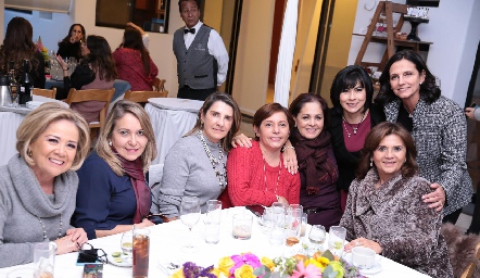 Analú Medina, Luzma Navarro, Mayte Bustindui, Lorena Aguiñaga, Carmen Martínez, Tere Guerrero, Gabriela Meade e Irasema Medellín.
