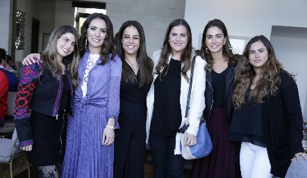  Isa Garza, Mari Ceci Herrera, Ana Isa Torres, Danitza Lozano, Lorena Andrés y Gaby Franco.