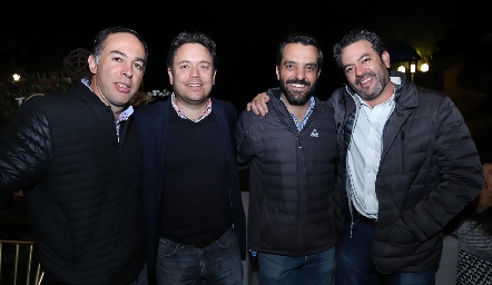 Gonzalo Benavente, Jorge Hernández, Sergio Medellín y Pi Suárez.