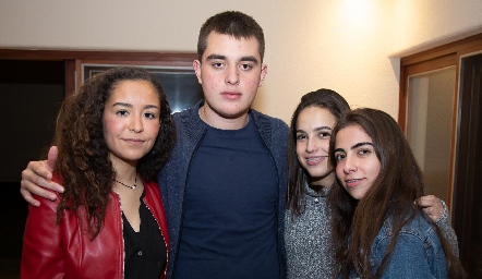 China González, Diego Castillo, Sofi González y Anyul Zapata.