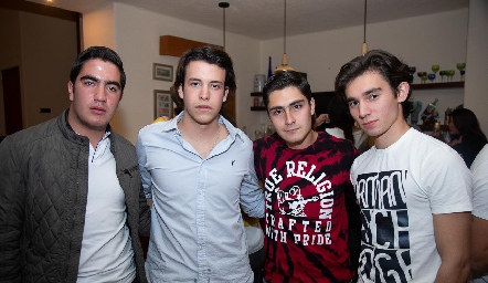  Chente Azcona, Güero Pizzuto, Christian Faz y Rodrigo Zamorano.