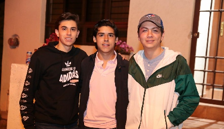  Óscar Páramo, Paulo Somohano y Juan Pablo Loredo.