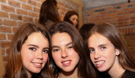  Paulina Regil, Mariana Navarro y María José Gutiérrez.