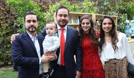  José Luis Villaseñor, José Ma, Ángel Torres, Verónica Romero y Marcela Díaz Infante.