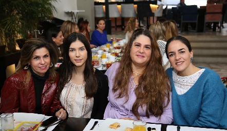  Gaby Goldaracena, Mariana Palazuelos, Alicia Álvarez y Nancy Puente.
