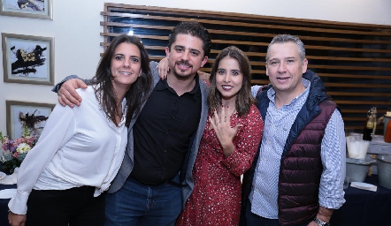  Daniela Rivero, Manuel Mora, Cristina Kasis y Héctor Galán.