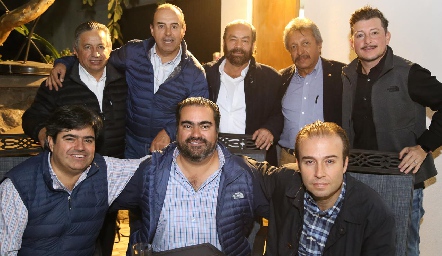  Fabián Espinosa, Fernando Pérez, Oscar Torres Corzo, Jaime Ruiz, Eduardo Díaz de León, Horacio Lizaola, Paco Leos, Juan José Leos y Mauricio Lizaola.