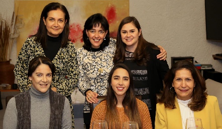  Laura Izaguirre, Marusa Maza, Fernanda Álvarez, Beatriz Carpizo, Lorena Cuadra y Belinda Carrera.