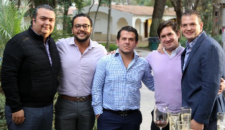  Paco Ruiz, Cacha Campos, Mauricio Torres, Fernando Abud y Mauricio Ruiz.