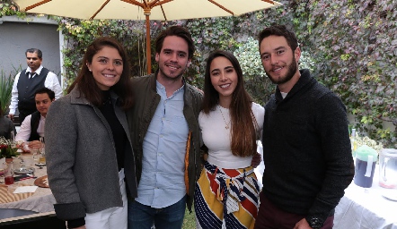  Claudia Miranda, Eduardo Álvarez, Lorena Cuadra y Marcos Del Valle.