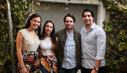  Michelle Morales, Lorena Cuadra, Eduardo Álvarez  y Adrián López.